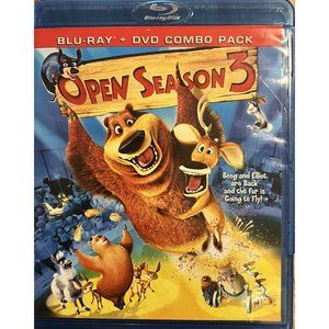Open Season 3 (Blu-ray DVD  Combo, 2010) Like New